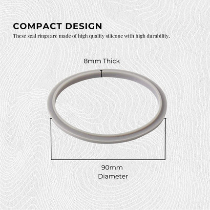 2x For Nutribullet Gasket Seal Grey Ring For 900W - Most 600W 1200W Blade.
