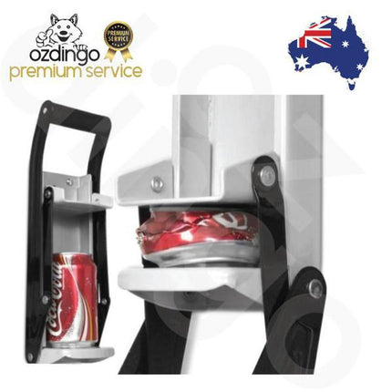 2x Aluminium Can Crusher - 16oz Beer Soda Smasher - Wall Mounted Bottle Opener.