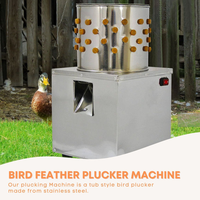 30cm Bird Feather Plucker Machine - Electric Automatic Quail Pigeon Defeathering.