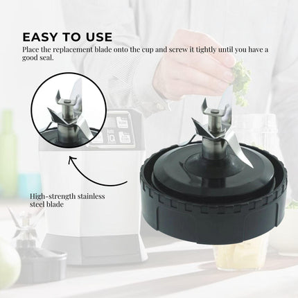 For Nutri Ninja Extractor Blade - 7 Fin Connection Replacement Blender Parts.
