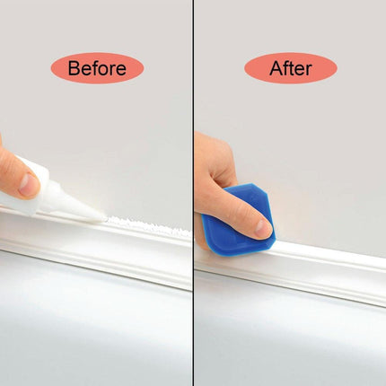 12 Piece Plastic Sealant Scraper Tools Finishing Grout Silicone Caulking Remover.