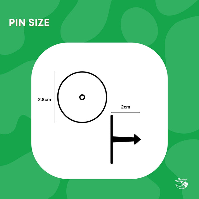 100x Cattle Ear Tags 5x4cm Set - Small Green Blank Sheep Pig Livestock Label.