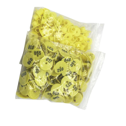1-100 Cattle Number Ear Tags Set - Green Pig Sheep Goat Livestock Label.