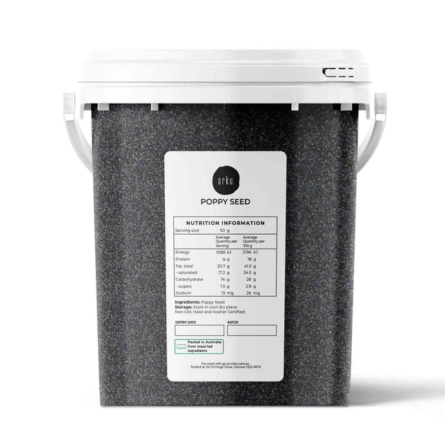 800g Poppy Seeds Unwashed Bucket Papaver Somniferum For Baking and Decorating.
