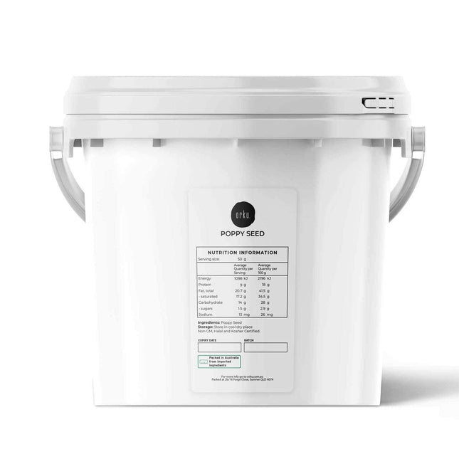 3.5Kg Poppy Seeds Unwashed Bucket Papaver Somniferum For Baking and Decorating.