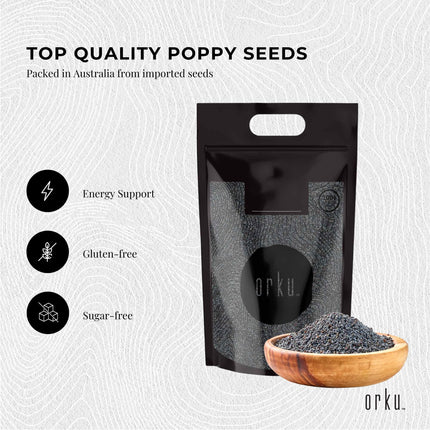 5Kg Poppy Seeds Unwashed Papaver Somniferum For Baking and Decorating.