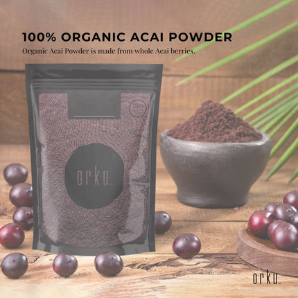 100g Acai Powder 100% Organic - Superfood Amazon Berries.