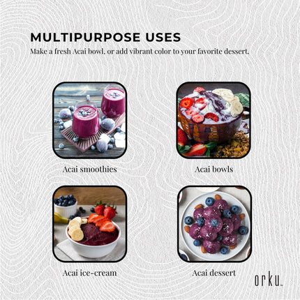 100g Acai Powder 100% Organic - Superfood Amazon Berries.