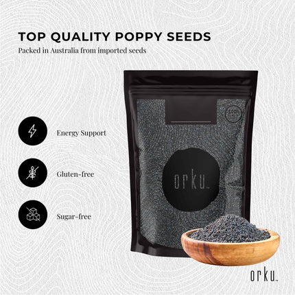 2Kg Poppy Seeds Unwashed Papaver Somniferum For Baking and Decorating.