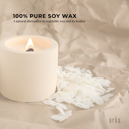 Bulk 20Kg Golden 464 Soy Wax Flakes - 100% Pure Natural DIY Candle Melts Chips.