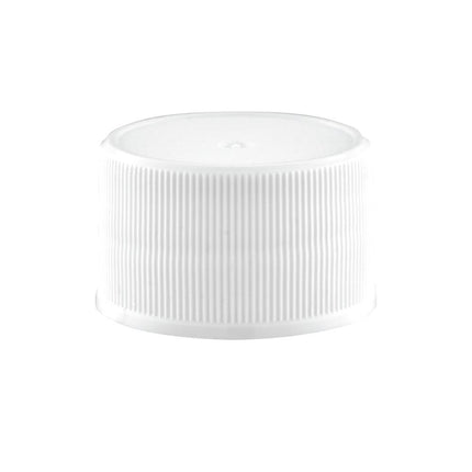 Kitchee 1x 500ml Ntural HDPE Round Bottle + 28/410 Caps - Empty Plastic Food Storage.