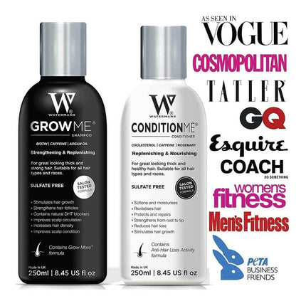 Watermans Grow Me Shampoo and Conditioner Hair Growth Pack Combo Anti Loss.