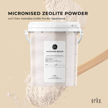 800g Pure Micronised Zeolite Powder Mineral Tub - Micronized Volcamin.