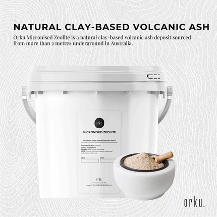 1.3kg Pure Micronised Zeolite Powder Tub Mineral - Micronized Volcamin.
