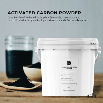2.3Kg Activated Carbon Powder Coconut Charcoal Bucket - Water Filtration.