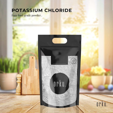 Orku Bulk 20Kg Potassium Chloride Powder (KCl) - Food Grade E508 Salt Substitute.