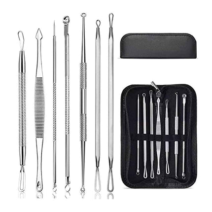 Blackhead Remover 7 Piece Tool Kit For Pimple Extraction Blemish Suction Removal.
