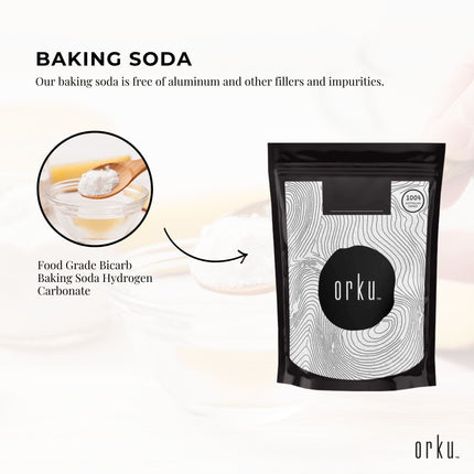 5Kg Sodium Bicarbonate Tub - Food Grade Bicarb Baking Soda Hydrogen Carbonate.