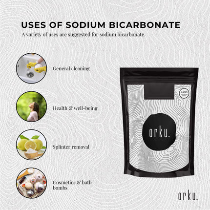 5Kg Sodium Bicarbonate Tub - Food Grade Bicarb Baking Soda Hydrogen Carbonate.