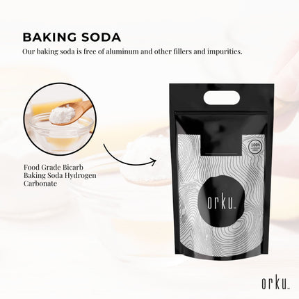 5Kg Sodium Bicarbonate - Food Grade Bicarb Baking Soda Hydrogen Carbonate Powder.
