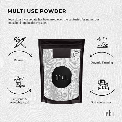 100g Organic Potassium Bicarbonate Powder - Food Grade Pure FCC Brewing Baking.