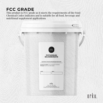 1.3Kg Organic Potassium Bicarbonate Powder Tub Food Grade FCC for Brewing Baking.