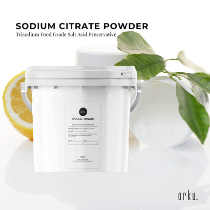 5Kg Sodium Citrate Powder Tub - Trisodium Food Grade Acid Salt Preservative.
