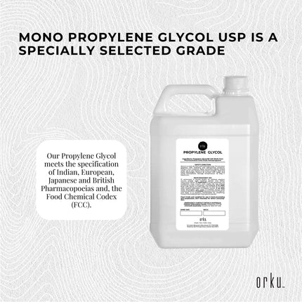 5L Propylene Glycol BP USP 99.9% Pure Pharmaceutical Food Grade Monopropylene.