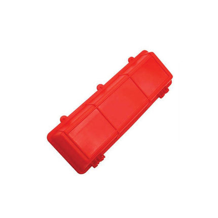 30cm Long Poultry Feeder Feeding Trough Chicken Chick Red Plastic Flip Top Container.