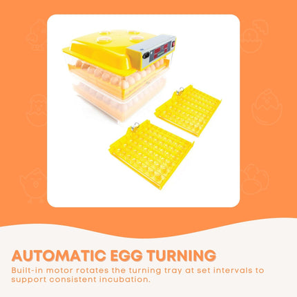Rooster Farms Electric 112 Egg Incubator + Accessories for Chicken Quail Duck.
