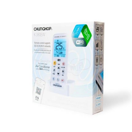 Chunghop K-380EW Wi-Fi Universal Air Conditioner AC Remote Control Replacement.