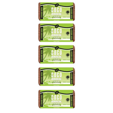 5x 650g Coco Brick Premium Coir Peat Organic Plant Growth Media Husk Nutrifield.
