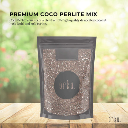 2L Premium Coco Perlite Mix - 70% Coir Husk 30% Hydroponic Plant Growing Medium.