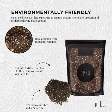 2L Premium Coco Perlite Mix - 70% Coir Husk 30% Hydroponic Plant Growing Medium.