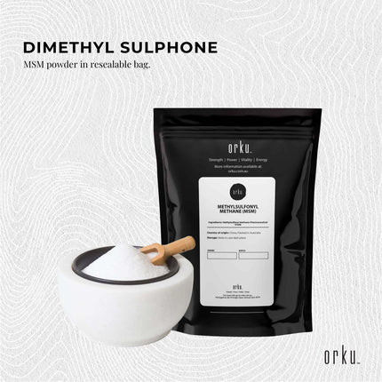 1Kg MSM Powder or Crystals Tub - 99% Pure Methylsulfonylmethane Dimethyl Sulfone.