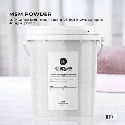 800g MSM Powder or Crystals Tub - 99% Pure Methylsulfonylmethane Dimethyl Sulfone.