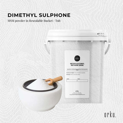 800g MSM Powder or Crystals Tub - 99% Pure Methylsulfonylmethane Dimethyl Sulfone.