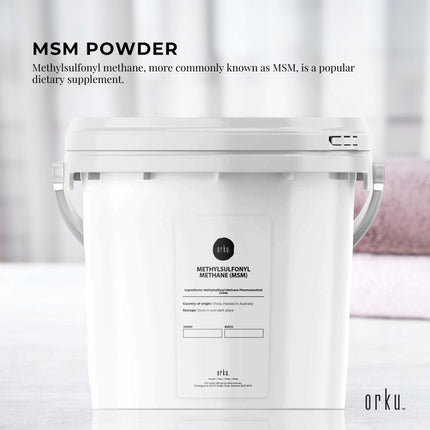 3Kg MSM Powder or Crystals Tub - 99% Pure Methylsulfonylmethane Dimethyl Sulfone.