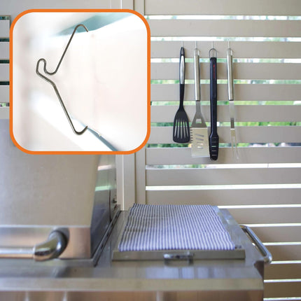 10 Pack 76mm (3") Brick Wall Hooks - Clips Hangers For Pictures Plants.