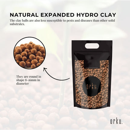 10L Hydro Clay Balls - Natural Premium Hydroponic Expanded Plant Growing Medium.
