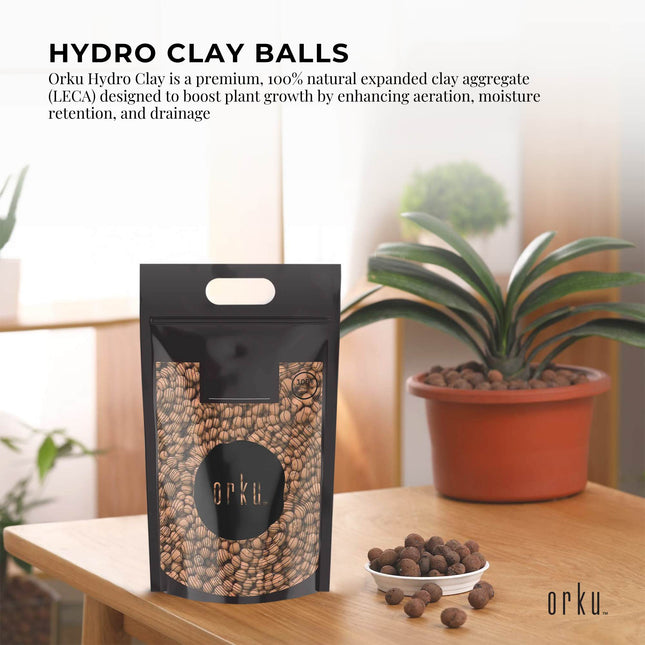 10L Hydro Clay Balls - Natural Premium Hydroponic Expanded Plant Growing Medium.