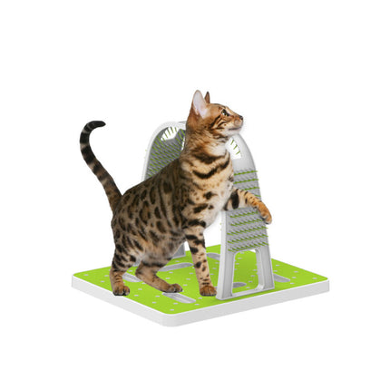 Cat Grooming Arch - Intercative Self Groom Brush + Scratcher Play - All For Paws.