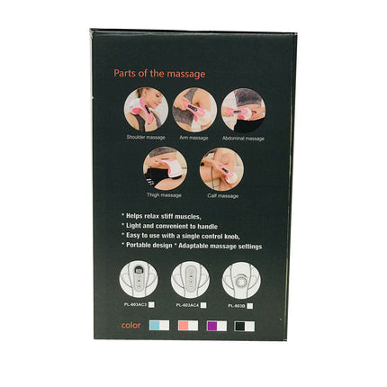 Full Body Vibration Handheld Massager - 4 Massage Heads Neck Shoulders Back Legs.