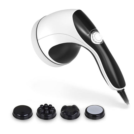 Full Body Vibration Handheld Massager - 4 Massage Heads Neck Shoulders Back Legs.