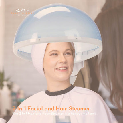 Ellie & Ruby 2-in-1 Facial Hair Steamer Ozone Steam Machine Portable Tabletop.