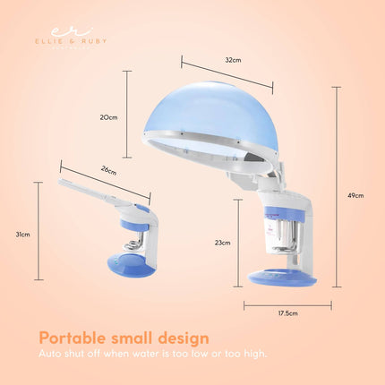 Ellie & Ruby 2-in-1 Facial Hair Steamer Ozone Steam Machine Portable Tabletop.