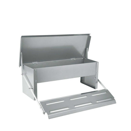 11L Automatic Chook Chicken Feeder Poultry Auto Treadle Aluminium Metal Feeders.