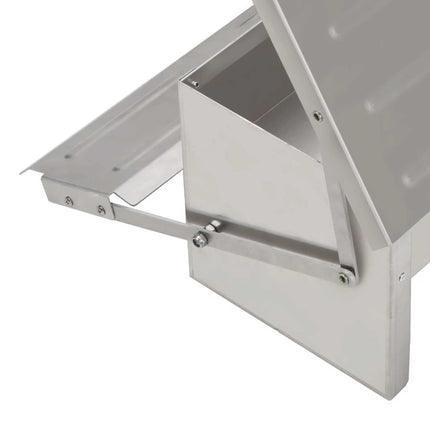 11L Automatic Chook Chicken Feeder Poultry Auto Treadle Aluminium Metal Feeders.