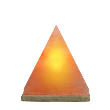 12V 12W Pyramid Himalayan Pink Salt Lamp Carved Rock Crystal Light Bulb On/Off.