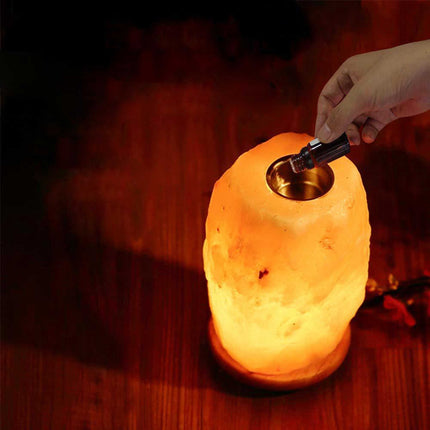 12V 12W 1-2kg Himalayan Pink Salt Diffuser Essential Oil Lamp Aromatherapy On/Off.